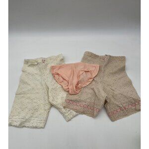 Vintage Lot or 3 1970's Panties Garder belt size S Jezebel Style 965 Cotton and